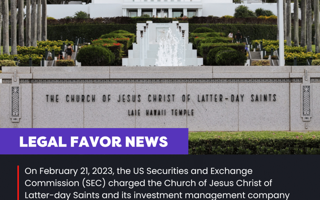 Latter-day Saints Church & Investment Co Fined $5M by SEC